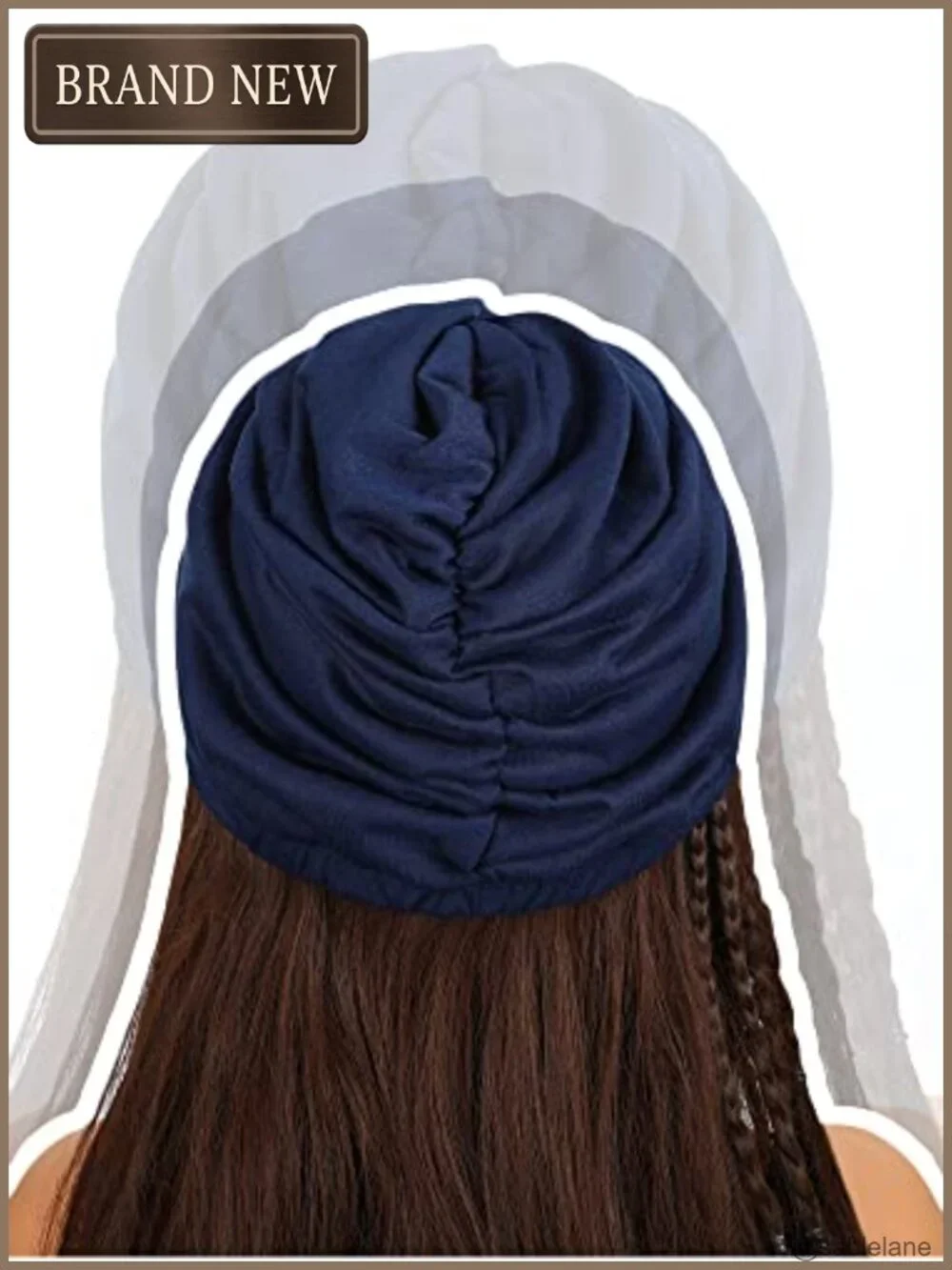 4pk Silk Satin Lined Turban Head Wraps Women Adjustable Pre-Knotted Retro